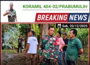 TNI Aktif Komsos dan Imbau Warga Tanjung Menang Waspada Angin Kencang