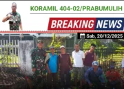 TNI dan Rakyat Bersatu Padu Wujudkan Kebersihan Lingkungan di Muara Dua Barat