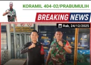 Babinsa Koramil 404-02/Prabumulih Jalin Silaturahmi dengan Warga Binaan Rutan Kelas II B Jelang Nataru