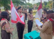 Ketua Mabigus Lantik Dewan Penggalang Gudep 02-077 / 02-078 Pangkalan SMPN 5 Prabumulih