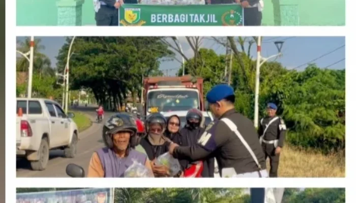 Di Bulan Suci yang Berkah Subdenpom Persiapan Muara Enim Bagikan Takjil, Jalin Silaturahmi dengan Pengendara Motor