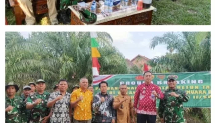 Kodim 0404/Muara Enim Gelar Virtual Meeting dan Ground Breaking Jembatan Garuda, Kedepankan Sinergi untuk Kemajuan Daerah