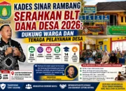 Kades Sinar Rambang Serahkan BLT Dana Desa 2026: Dukung Warga dan Tenaga Pelayanan Desa