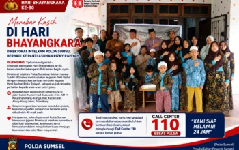 Menebar Kasih di Hari Bhayangkara, Direktorat Intelkam Polda Sumsel Berbagi ke Panti Asuhan Rizky Raisyah