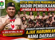 Ketua DPRD Prabumulih Hadiri Pembukaan Jamda IX Sumsel 2026, Suntik Semangat Kontingen untuk Harumkan Nama Daerah