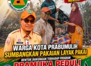 Warga Prabumulih Dukung Program Pramuka Peduli, Donasikan Pakaian Layak Pakai untuk Kesiapsiagaan Kemanusiaan