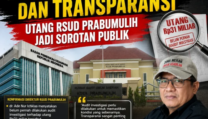 Utang Rp31 Miliar RSUD Prabumulih, Pimpinan Umum Zona Merah Dorong Audit Investigasi dan Transparansi
