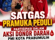 Satgas Pramuka Peduli Prabumulih Dukung Aksi Donor Darah PMI, Wujud Nyata Kepedulian Kemanusiaan