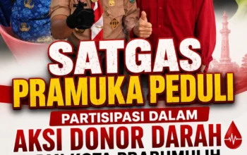 Satgas Pramuka Peduli Prabumulih Dukung Aksi Donor Darah PMI, Wujud Nyata Kepedulian Kemanusiaan