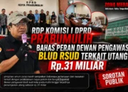 RDP Komisi I DPRD Prabumulih Bahas Tanggung Jawab Dewan Pengawas BLUD RSUD Terkait Utang Rp31 Miliar
