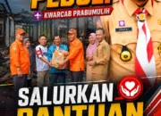 Satgas Pramuka Peduli Kwarcab Prabumulih Salurkan Bantuan untuk Korban Kebakaran di Desa Tanjung Telang