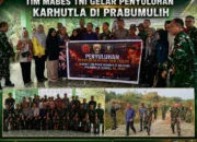 Perkuat Pertahanan Wilayah Tim Mabes TNI Gelar Penyuluhan Karhutla di Prabumulih