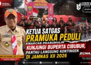 Ketua Satgas Pramuka Peduli Kwarcab Prabumulih Kunjungi Buperta Cibubur, Pantau Langsung Kontingen di Jamnas XII 2026