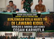 Kunjungan Kerja Mabes TNI di Lawang Kidul Edukasi & Sinergi Jadi Kunci Cegah Karhutla
