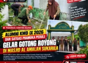 ALUMNI KMD IX 2026 DAN SATGAS PRAMUKA PEDULI GELAR GOTONG ROYONG DI MASJID AL AMALAN
