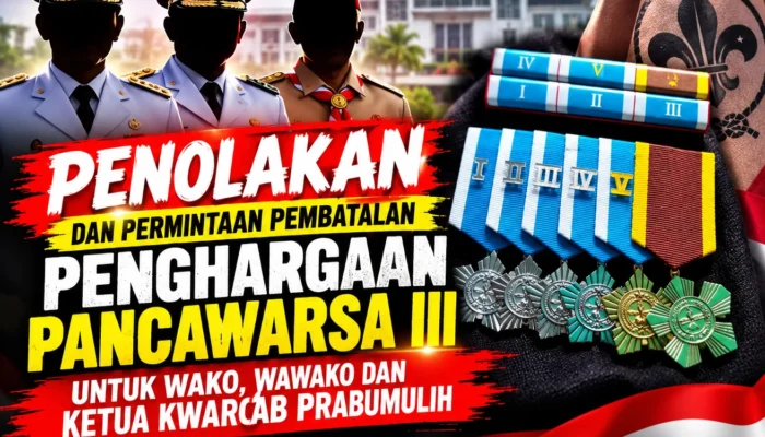 ZONA MERAH TOLAK PENGHARGAAN PANCAWARSA III BAGI WAKO, WAWAKO DAN KETUA KWARCAB PRABUMULIH