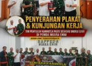 Penyerahan Plakat & Kunjungan Kerja Tim Penyuluh Karhutla Judulnya lengkapi kak Pasis Seskoad Dikreg LXVII di Pemda Muara Enim