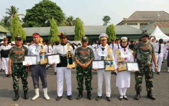 Semarak HUT ke-81 TNI, SMA Negeri 2 Muara Enim Raih Juara Pertama Lomba PBB di Kodim 0404/Muara Enim