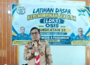 Ketua Satgas Pramuka Peduli Prabumulih Berikan Materi LDK OSIS SMPN 8