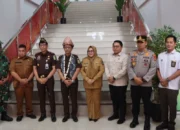 Kasdim 0404/Muara Enim Letkol Inf Ignatius Joko Triadhi Hadiri Kunjungan Kerja Kajati Sumsel
