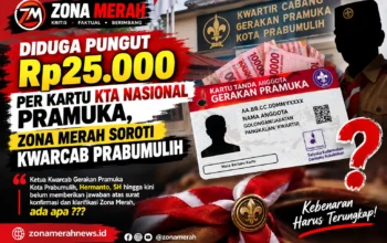 DIDUGA PUNGUT Rp25.000 PER KARTU KTA NASIONAL PRAMUKA, ZONA MERAH SOROTI KWARCAB PRABUMULIH