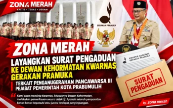Zona Merah Layangkan Surat Pengaduan ke Dewan Kehormatan Kwarnas Gerakan Pramuka Terkait Penganugerahan Pancawarsa III Pejabat Pemerintah Kota Prabumulih